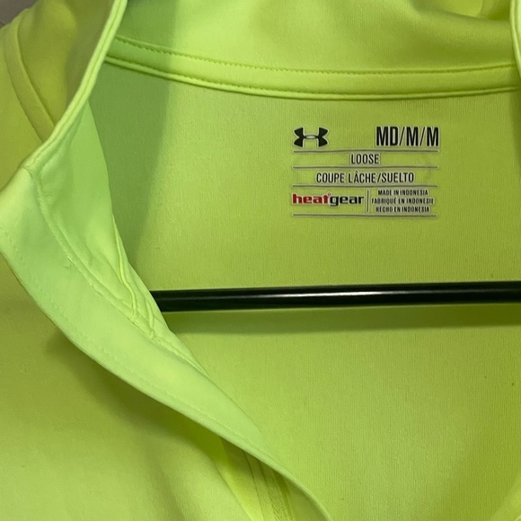 Women’s long sleeve under armour shirt neon yellow - Picture 2 of 5
